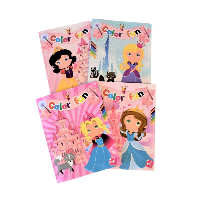 Prinsesse malebog, 64 sider, 4 ass