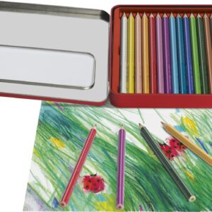 Jumbo Grip colour pencil, tin of 16