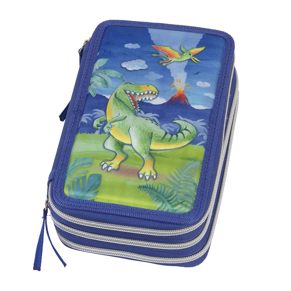 Faber-Castell Penalhus Dinosaur med indhold