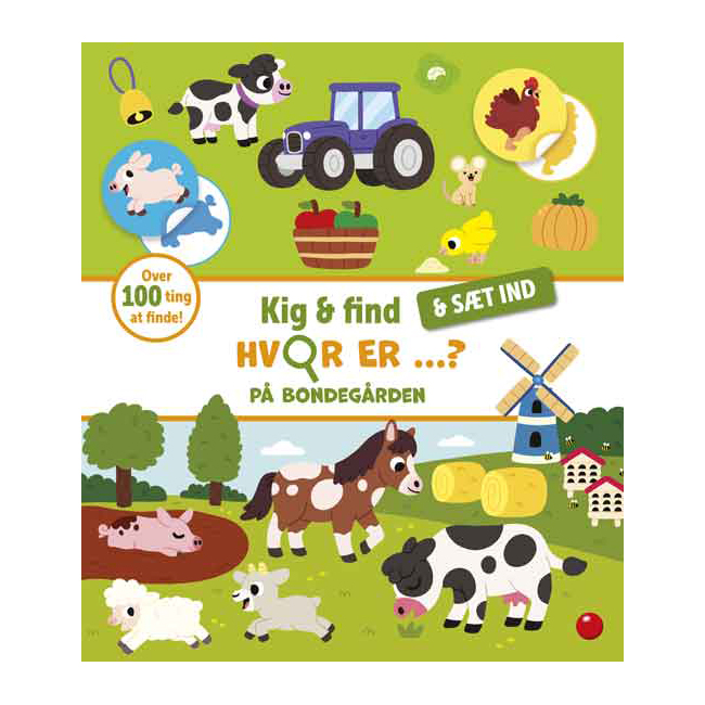 Kig & find – & sæt ind: Hvor er …? På bondegården