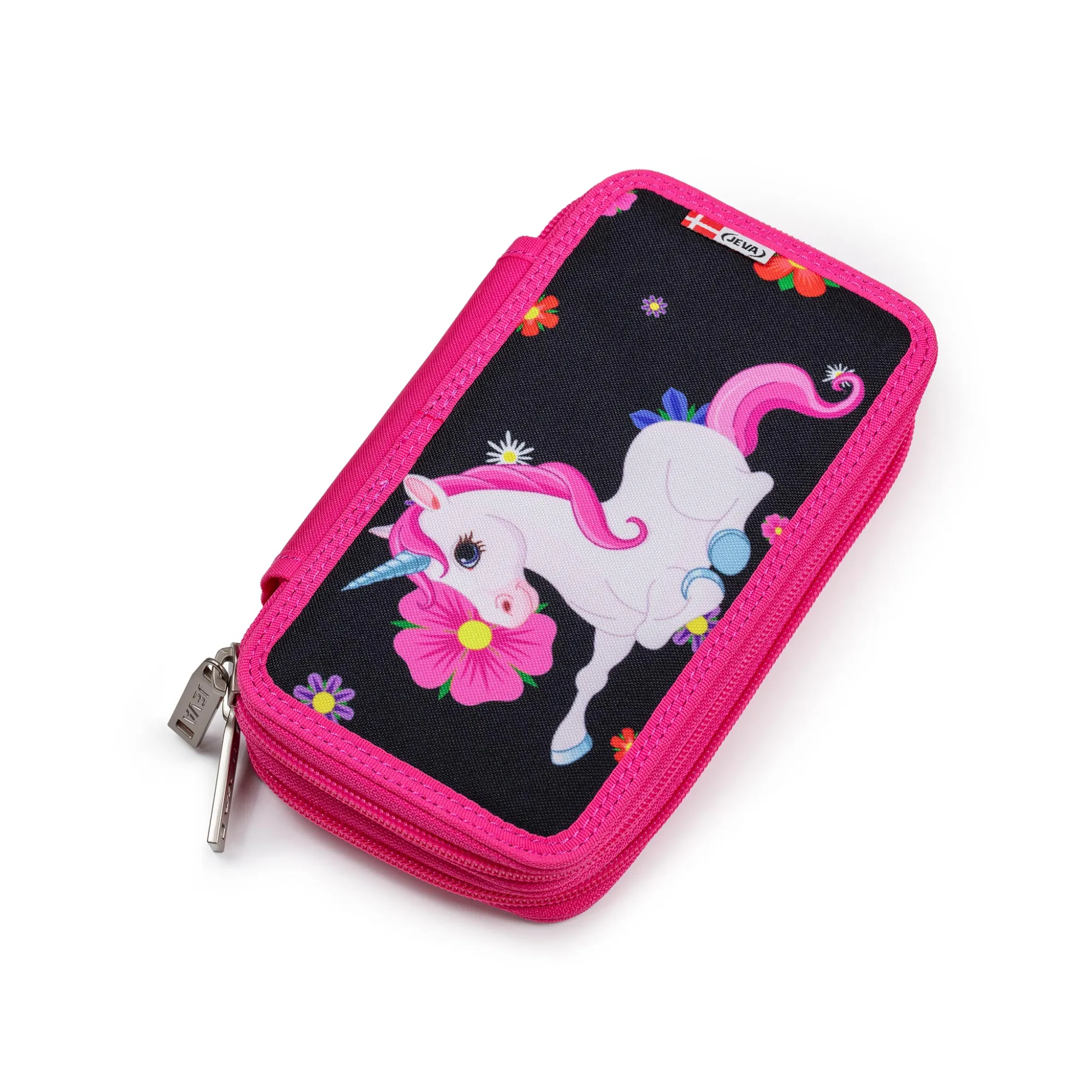 My Flower Unicorn TWOZIP penalhus med indhold