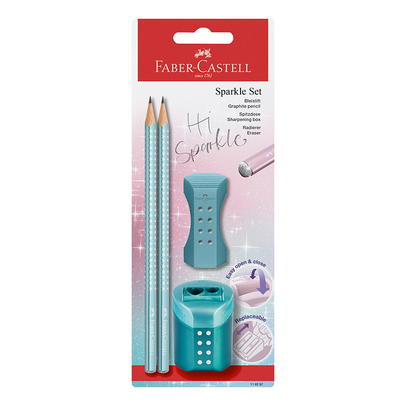 Faber-Castell Sparkle Blyant m/glitter (Ocean)