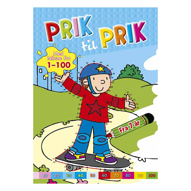 Prik til prik 1-100 (skater)