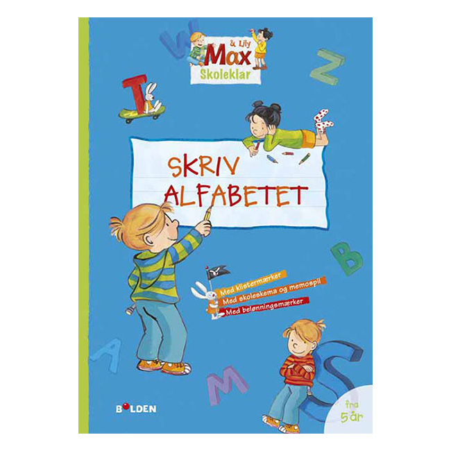 MAX skoleklar: Skriv alfabetet