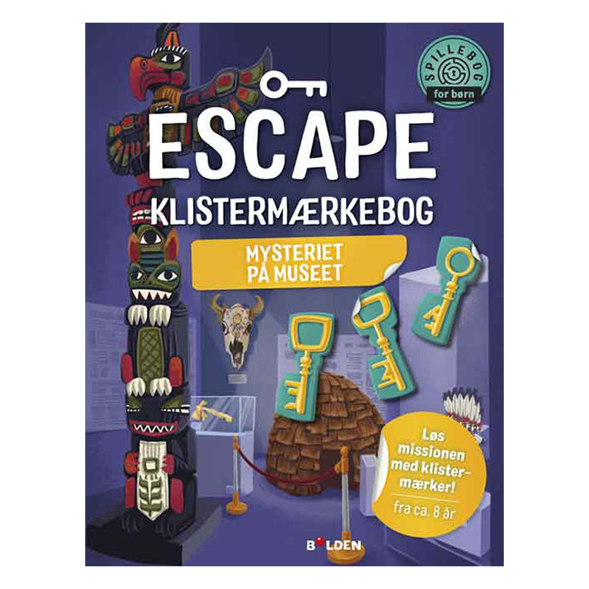 Escape Klistermærkebog: Mysteriet på museet