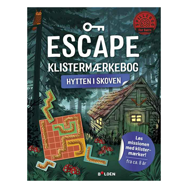 Escape Klistermærkebog: Hytten i skoven
