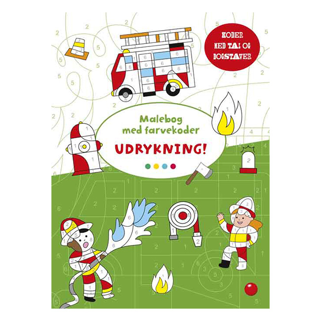 Malebog med farvekoder: Udrykning!