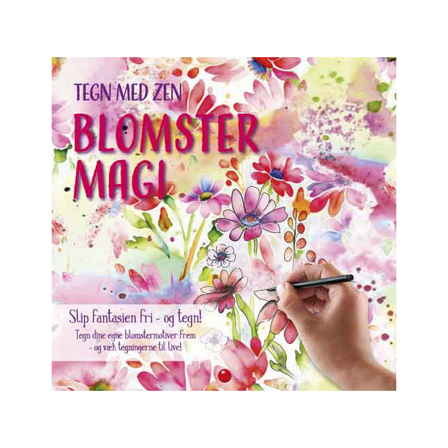 Tegn med zen: Blomstermagi (pink)